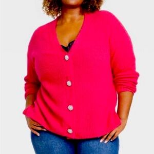 Ava & Viv Cardigan with sparkles size 1X NWOT